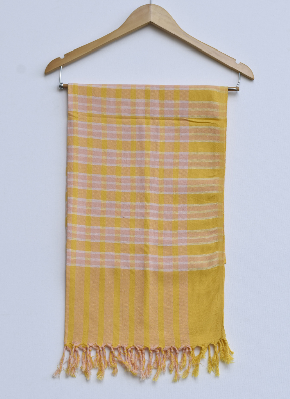 Towel in Yellow & Pink